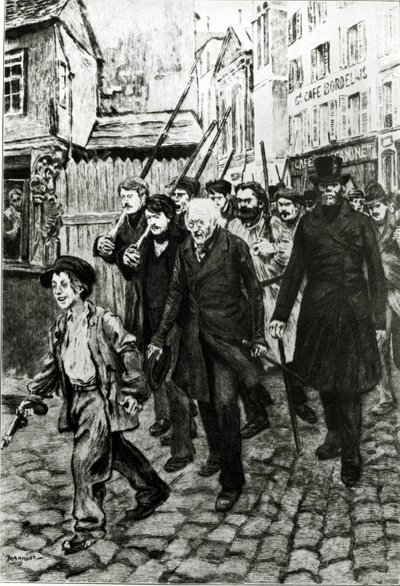 Gavroche Leading a Demonstration, Illustration from 